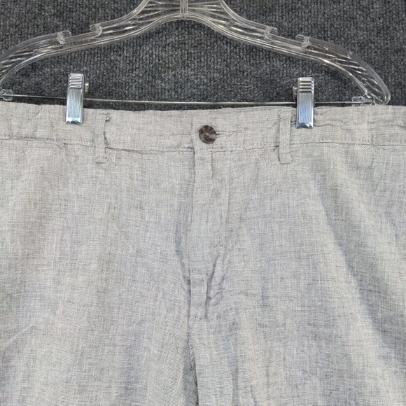 Goodfellow & Co Mens Linden Shorts Gray Size 40 Linen Blend Slash Pockets - Picture 6 of 12